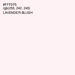 #FFF2F5 - Lavender blush Color Image